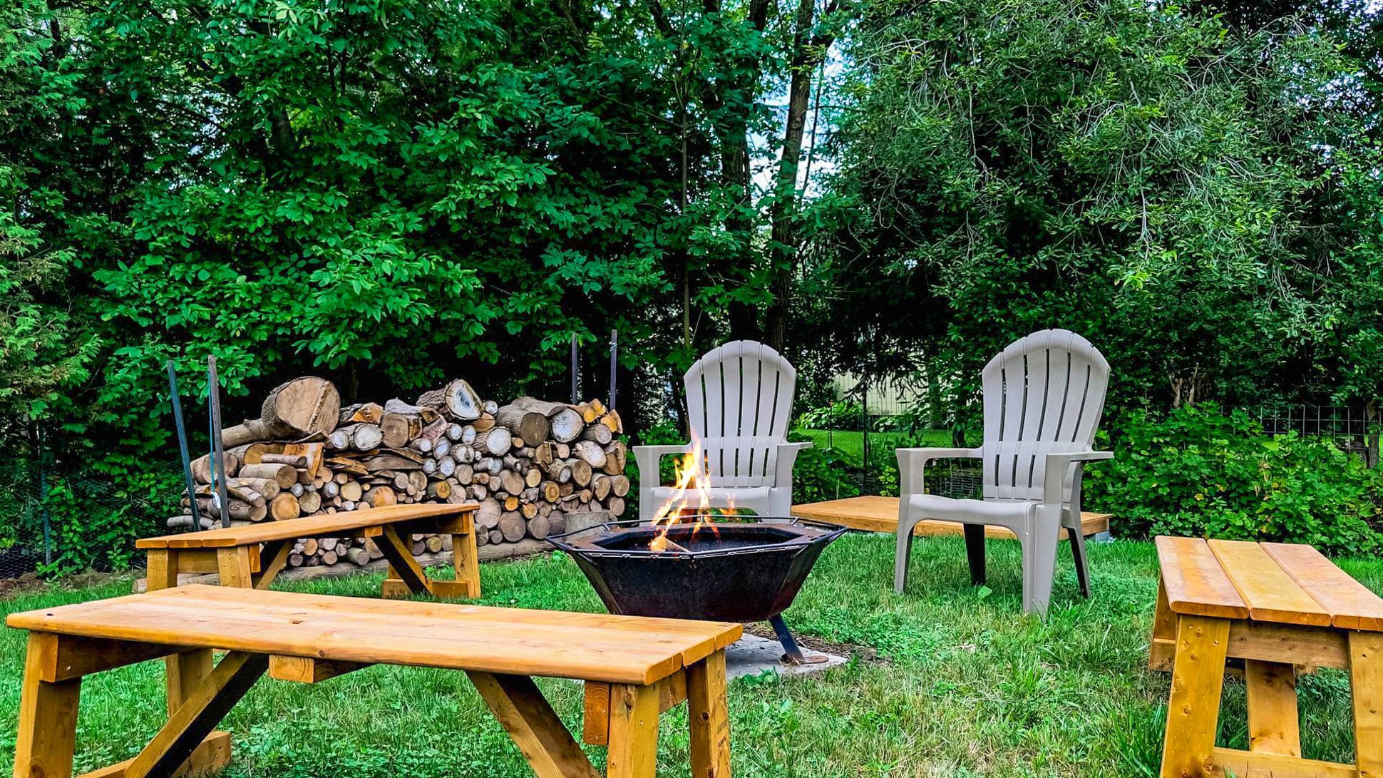 Gather 'round the campfire for s'mores, stories, and stargazing