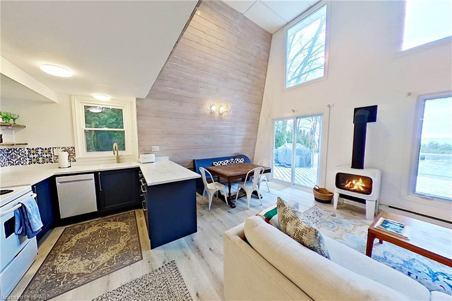 Love the fireplace for cooler nights