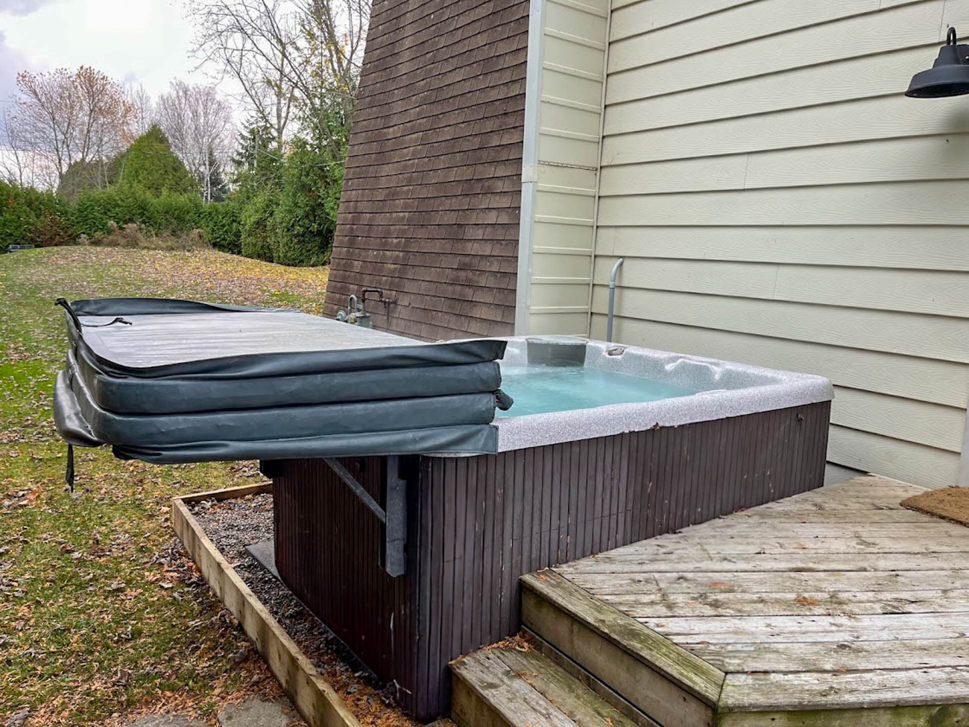 Unwind in our relaxing hot tub