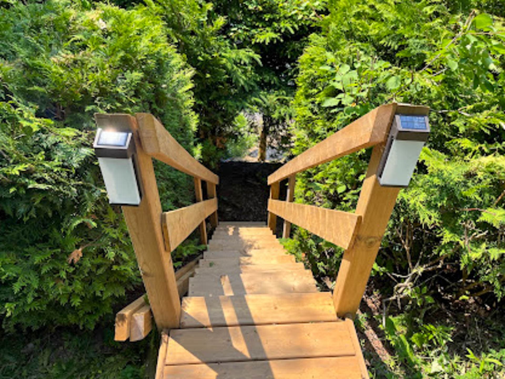 Approx. 50 stairs down your private access to the Lake