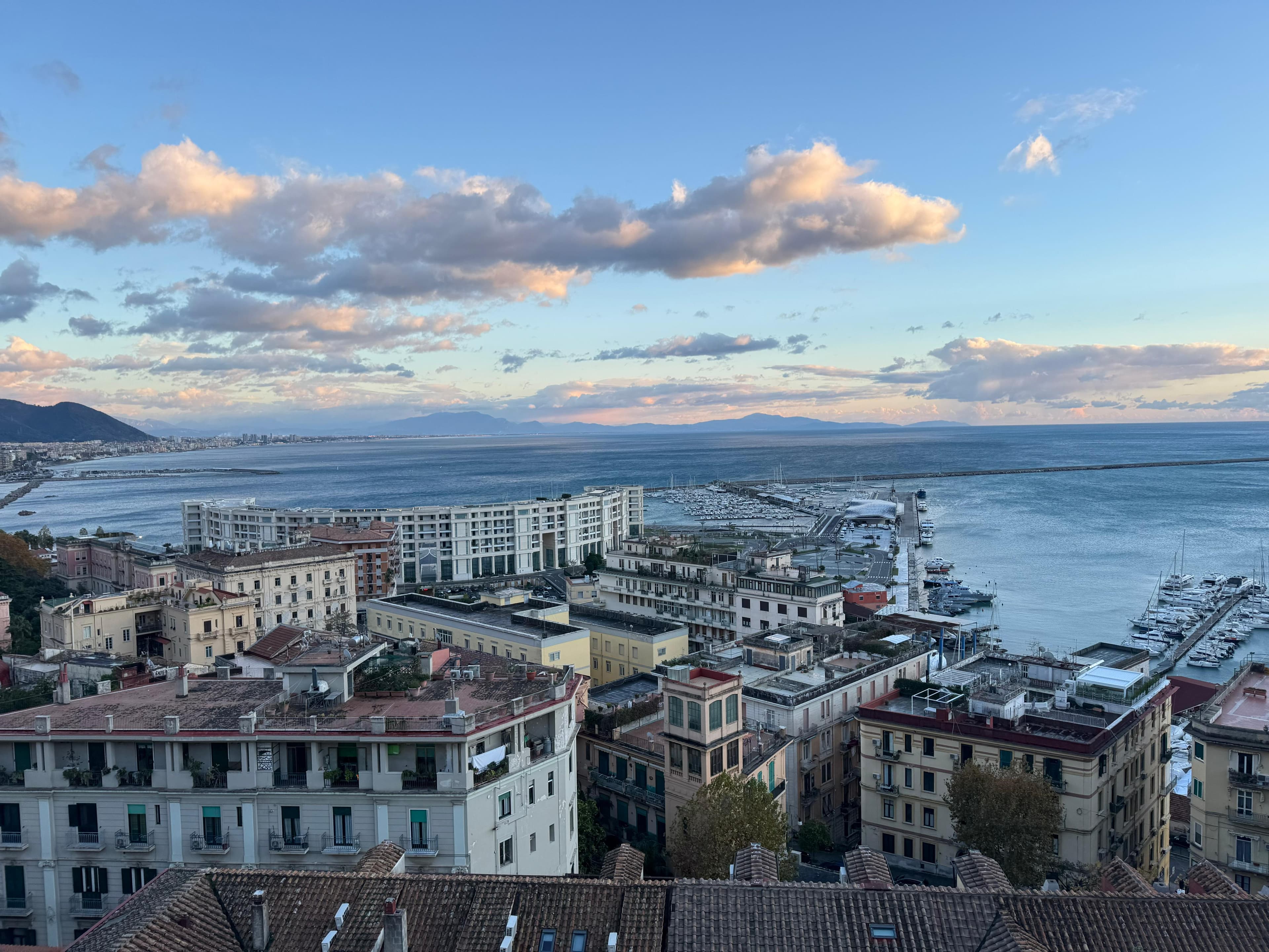 Panorama from the Private Balcony on Salerno
