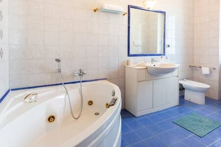 Master Bathroom with Jacuzzi and Courtesy Kit