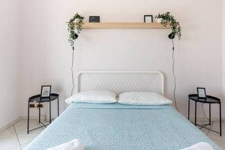 Second Double Bedroom with Air Conditioning and bed linen and towels included.