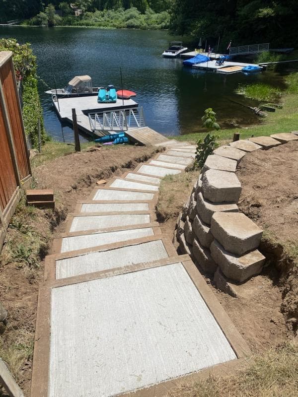 stairs to dock