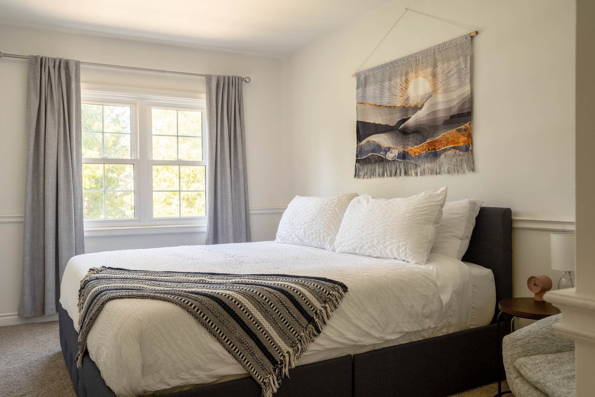 Bedroom 2, has King bed for comfort