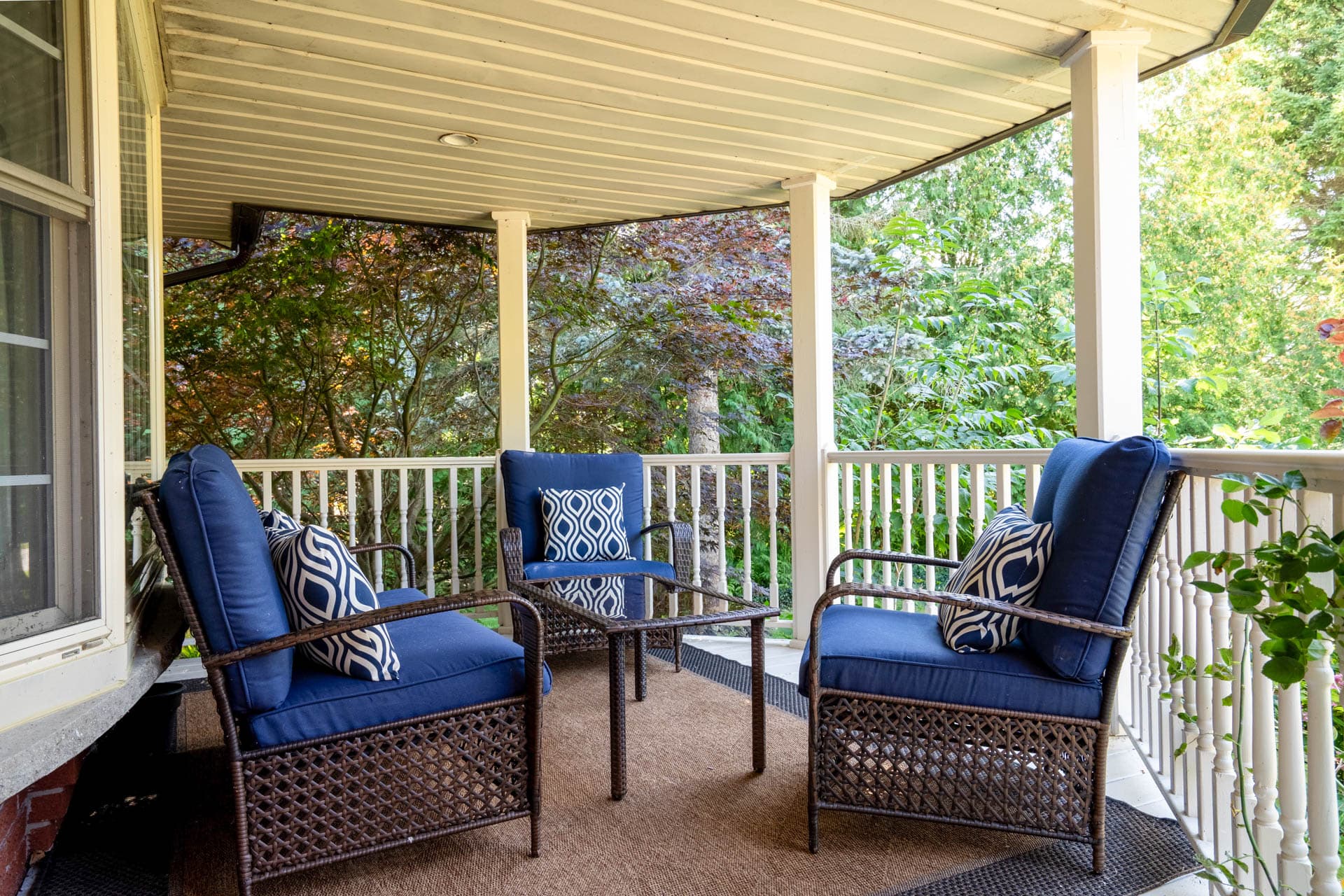 The perfect spot for morning coffee or evening chats.