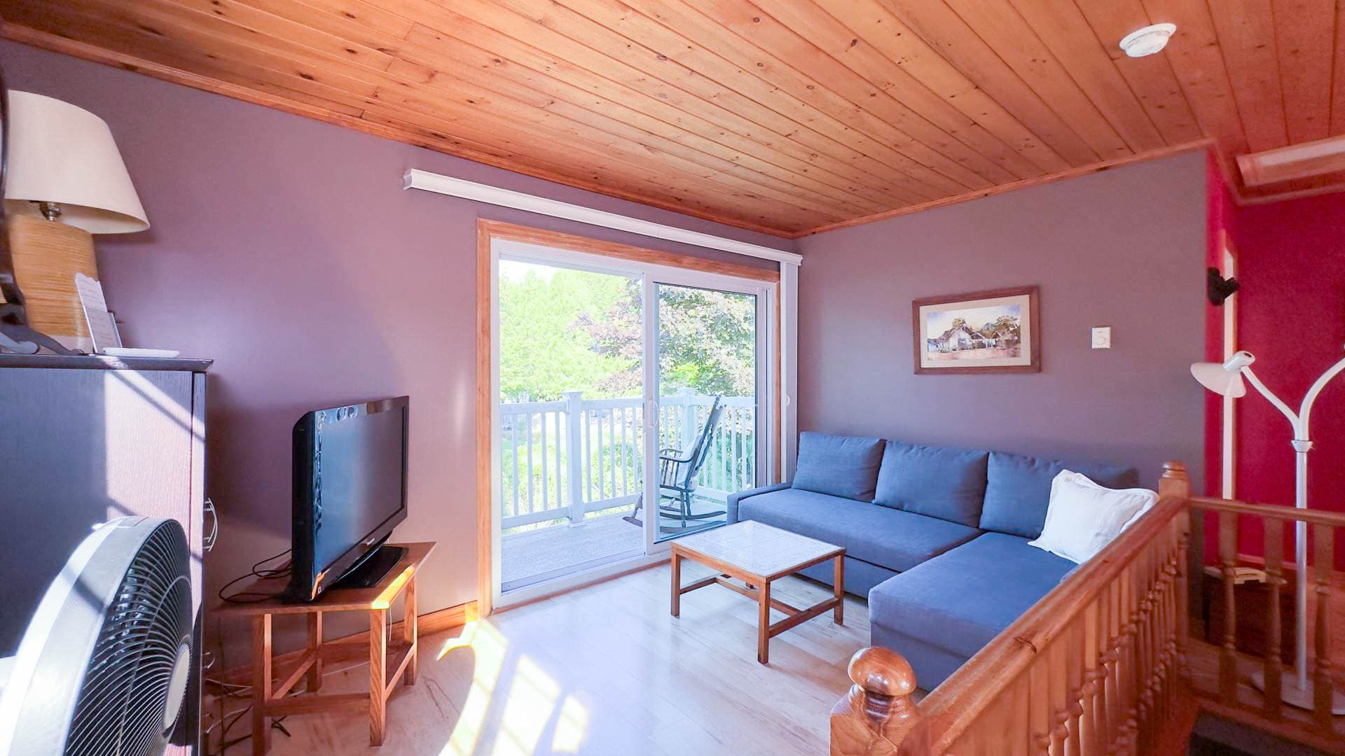 Kick back and relax in your cozy cottage TV room