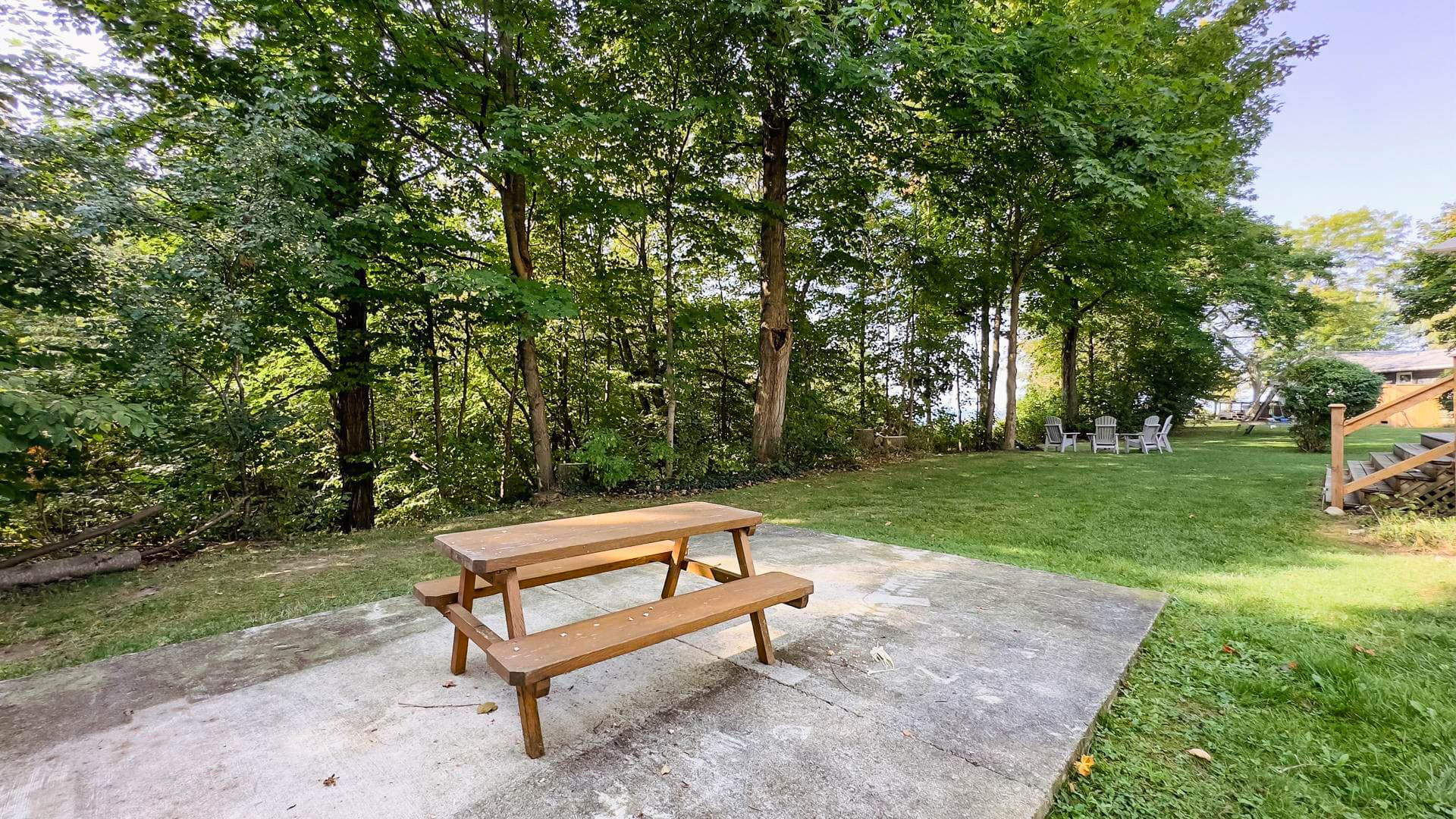 A classic spot for outdoor meals and fun