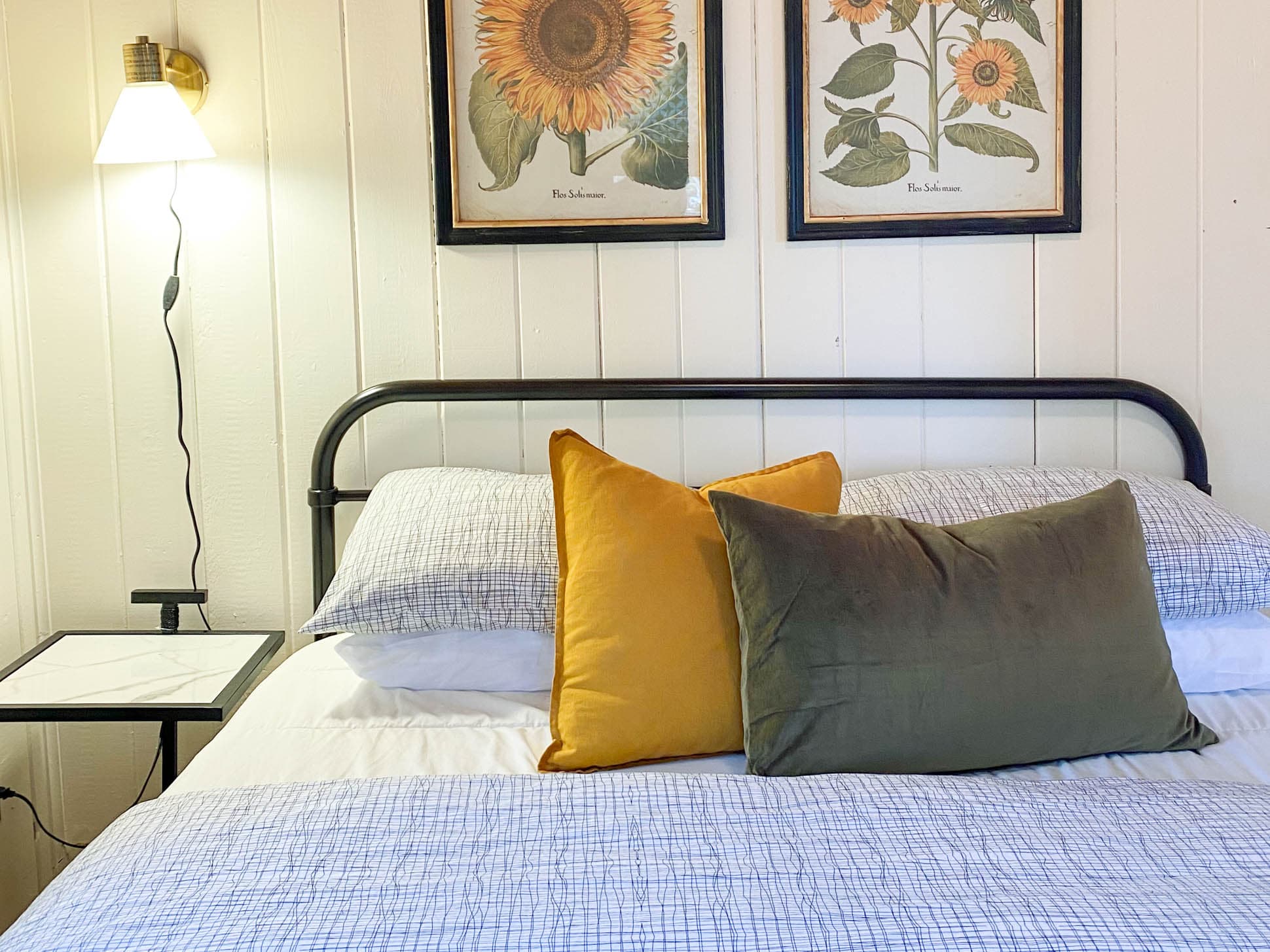 More beautiful decor gives the second bedroom a sophisticated yet comfortable feel.