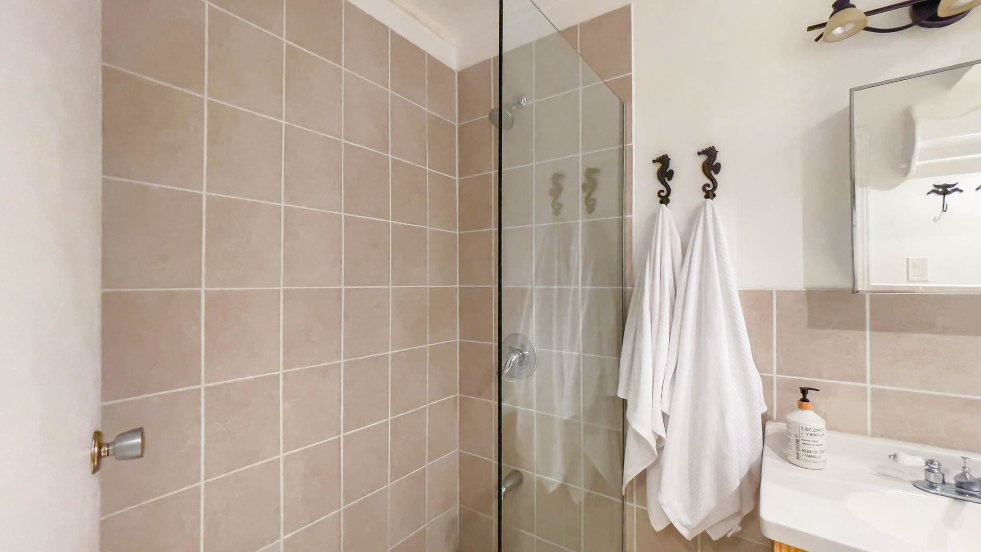 Beautiful tile shower