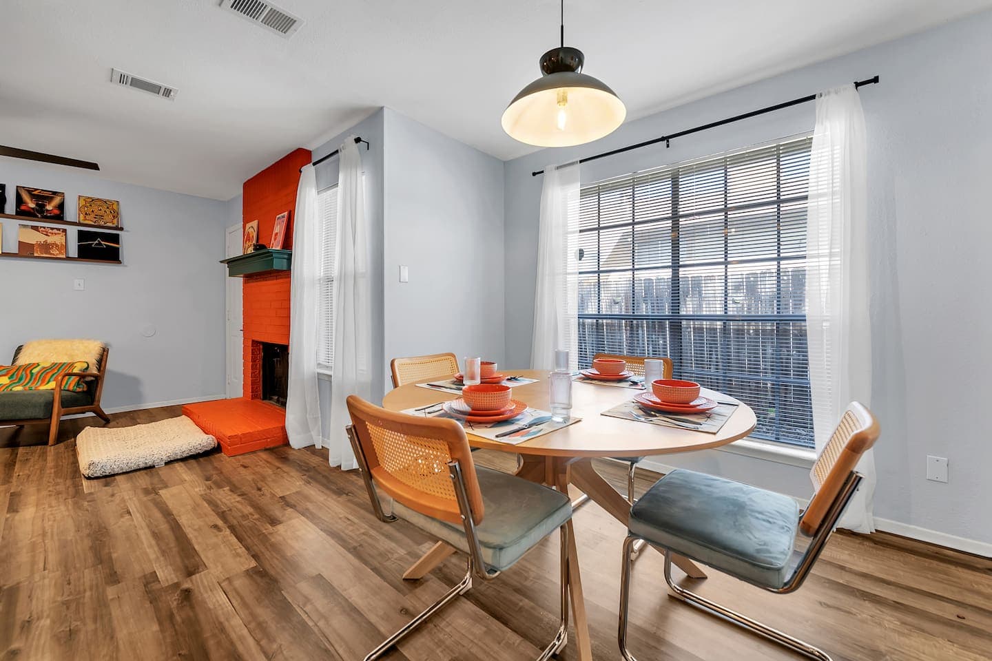 70s with our retro dining room, perfect for a nostalgic feast with friends and family.