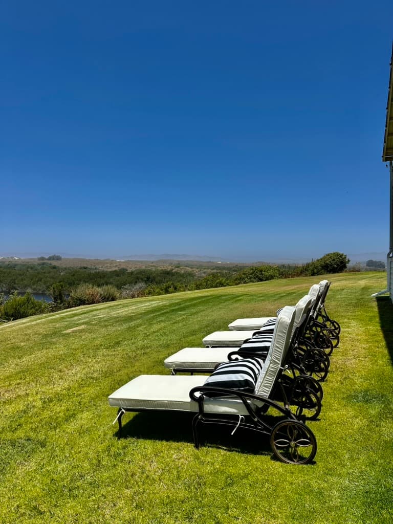Lounge chairs for relaxation and taking in the views.