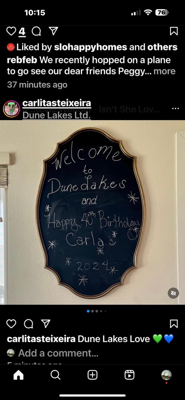 A personalized welcome board awaits you!