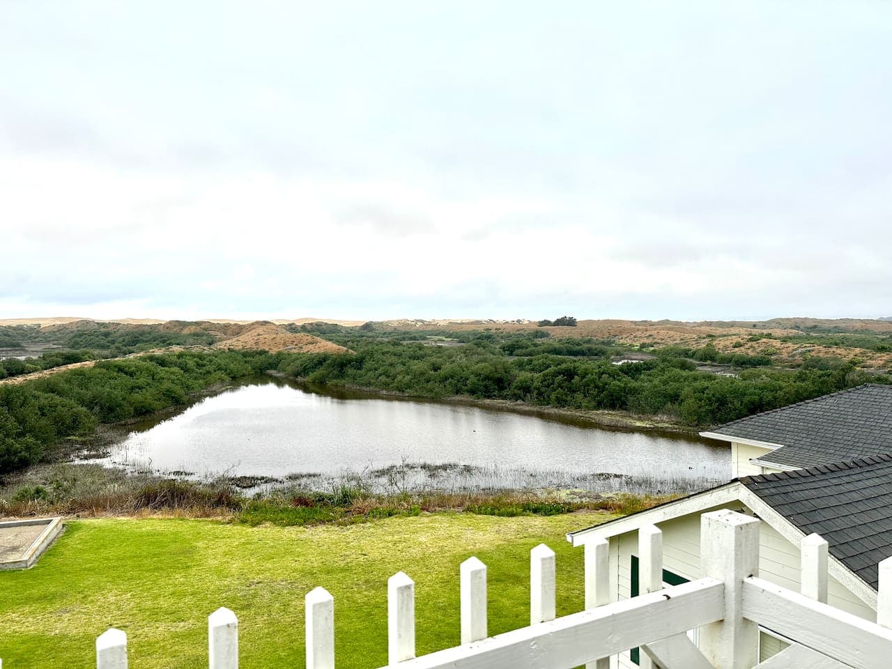 5 lakes on property - 3 visible from the Cottage! Private sand dunes in the distance.  Enjoy the privacy and serenity of the views without the disturbance of neighbors or traffic.  
