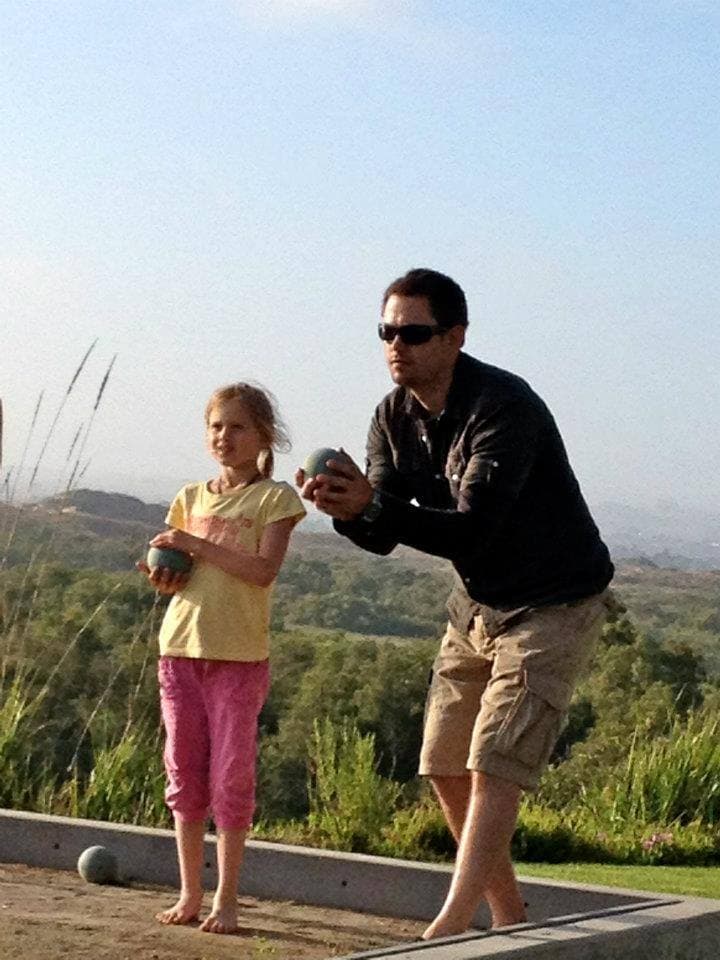 Father - Daughter Bocce tournaments are part of the fun activities at Dune Lakes!   Who do you think won?