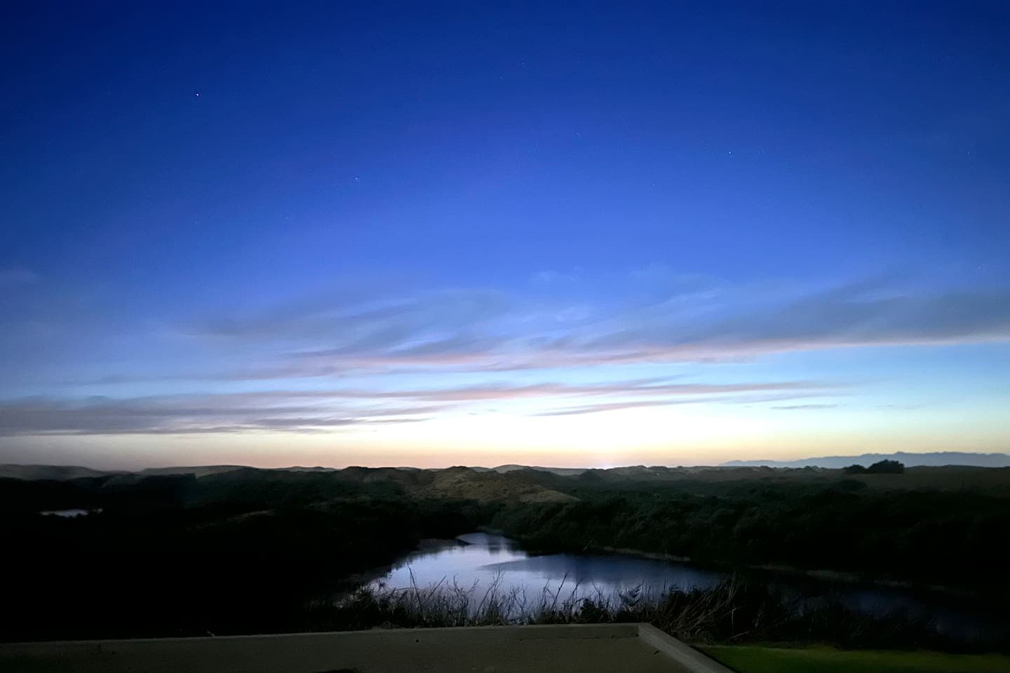 The sunsets here are spectacular!!!  The night skies are equally impressive according to our guests who report seeing the Milky Way!