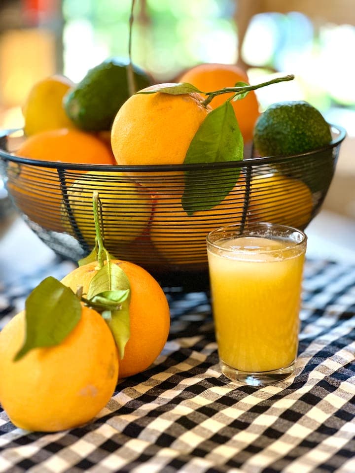 Citrus from local growers makes great fresh squeezed orange juice! Farmers Markets here are the BEST: Arroyo Grande's is every Saturday and San Luis Obispo is every Thursday afternoon-evening.  ‍