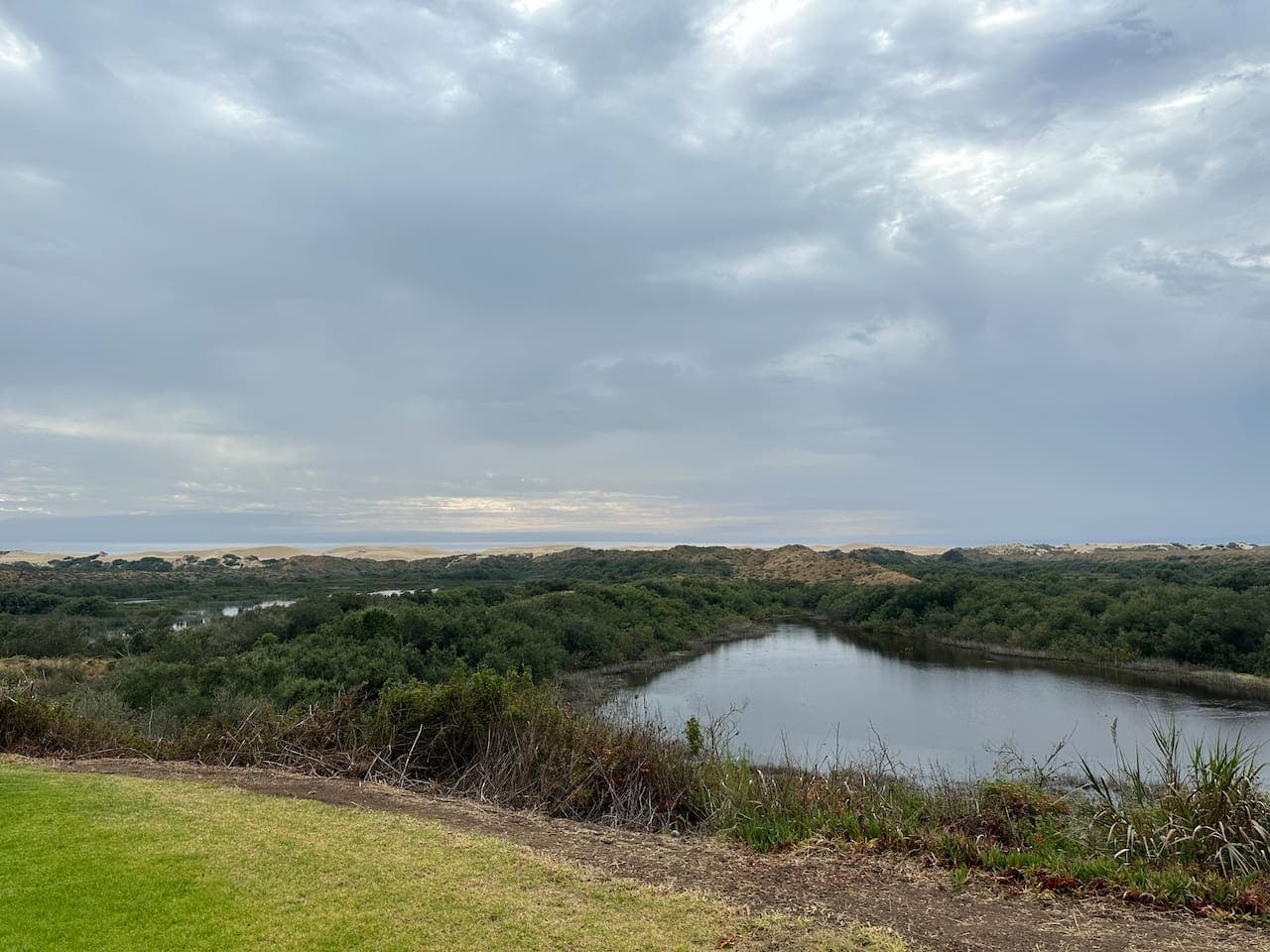 Backyard lake view is heaven on earth!