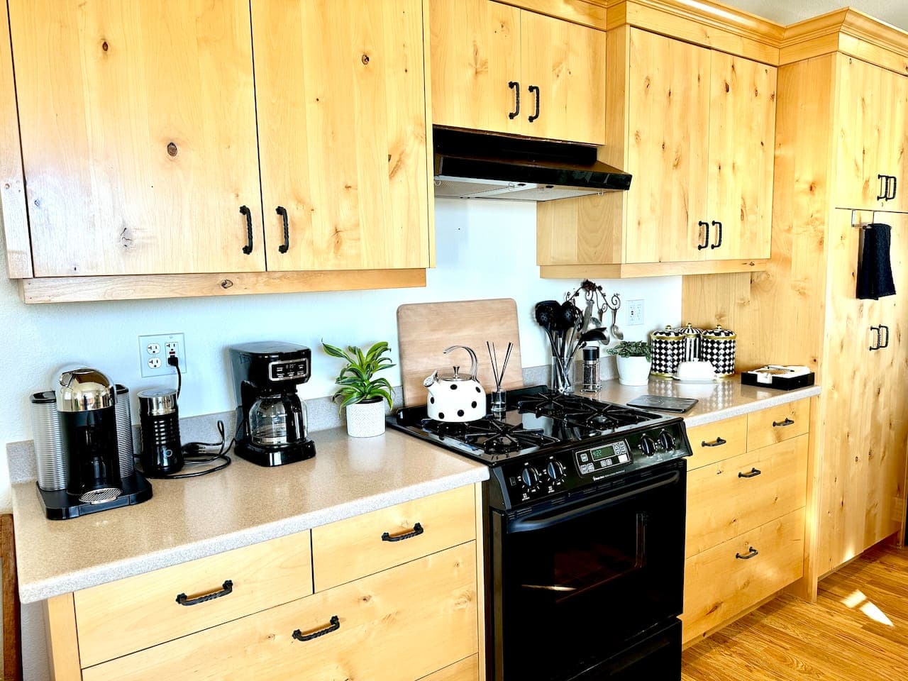 Our charming cottage kitchen ready for you to turn your inner chef loose!  All that is missing is you!