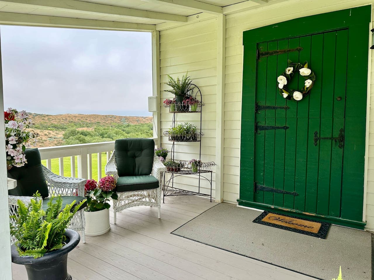 Front Porch Seating with a View!  Come and sit a while!