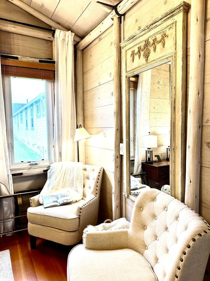 Cozy up in this corner and read a favorite book.