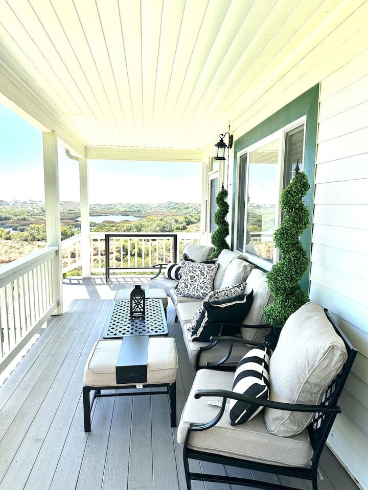 Porch time with a view?  Why, of course!!!