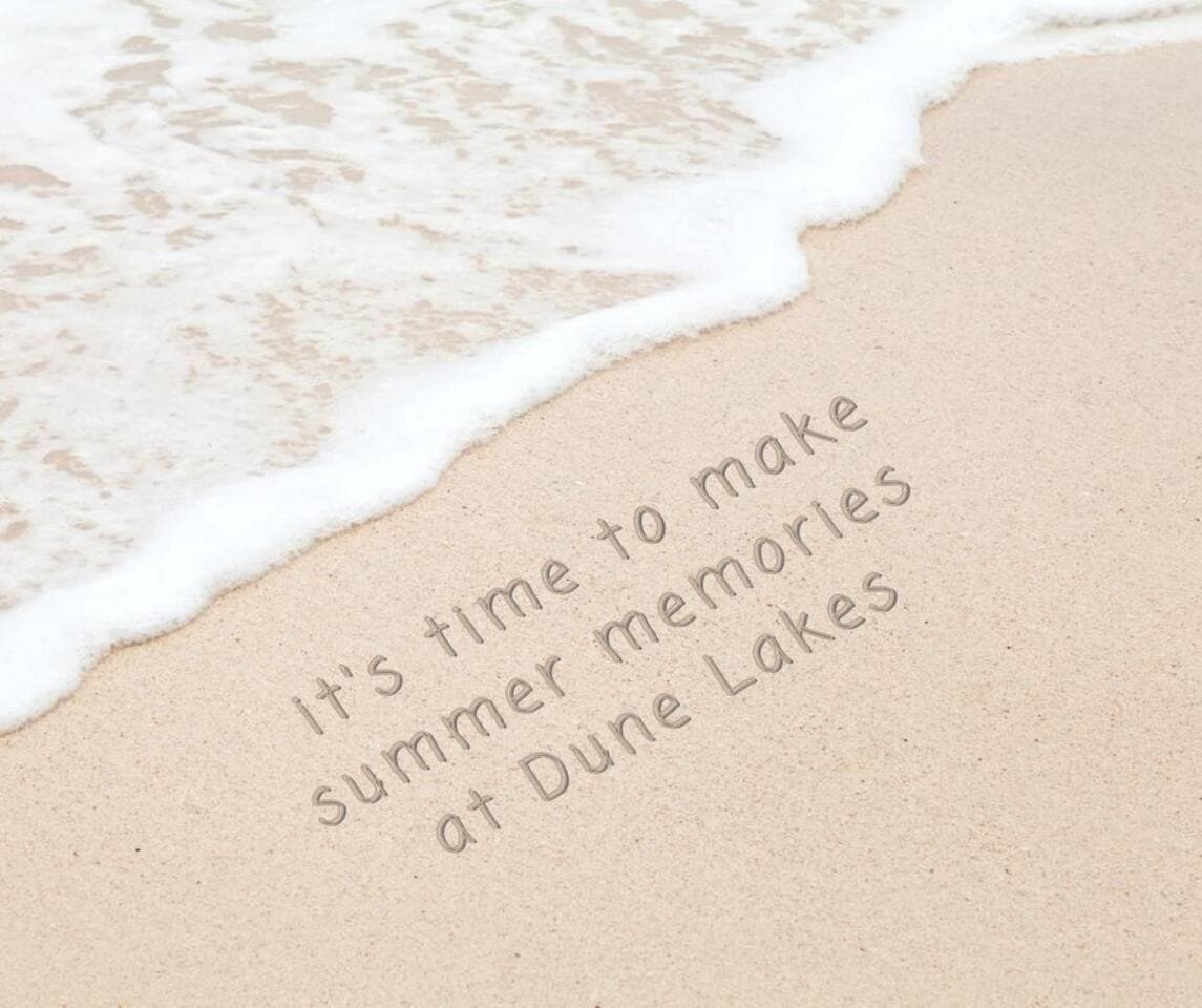 With a couple beaches only minutes away, beach time is easy and fun while staying at Dune Lakes!!!☀️️‍♀️☀️We even have beach towels, sandcastle toys  and a cute little beach wagon to pack all of your beach fun.  