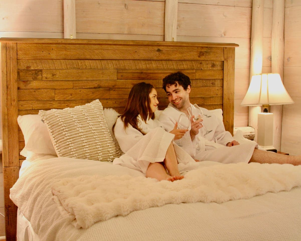 Your comfort is of utmost importance to us.  Enjoy lounging in monogrammed waffle weave spa robes on our new deluxe pillow top mattresses with additional mattress toppers for royal treatment.  Sleep in comfort or lounge in comfort...it's up to you.