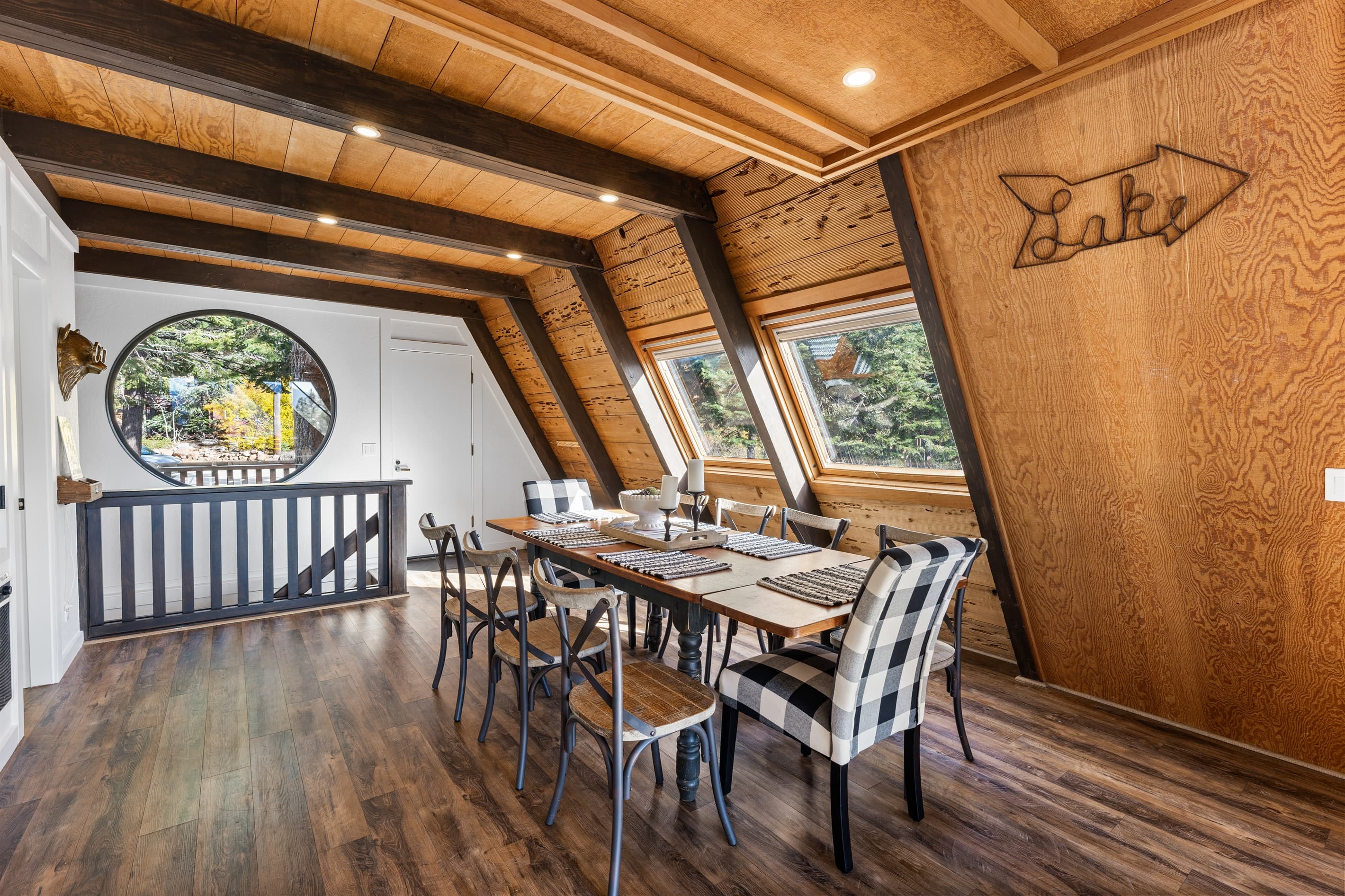 Dining room table with seating for 9 people
