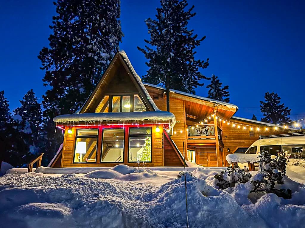 Welcome to the Highland A-Frame! This cozy cabin is located in Olympic Heights making it the perfect base for all your Tahoe Truckee adventures. There is parking for 3 cars in the driveway. No garage parking.