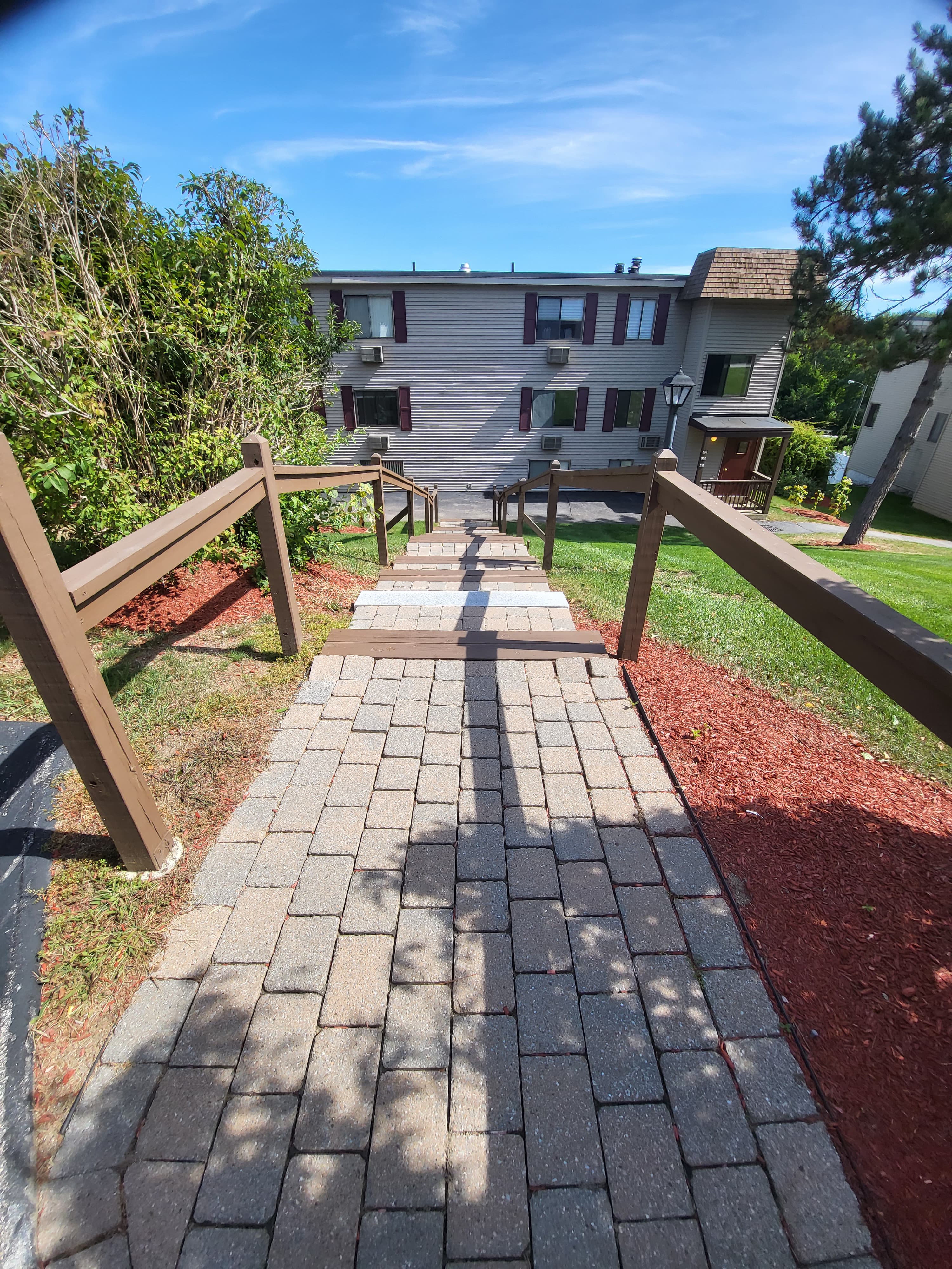 Stairs to condo