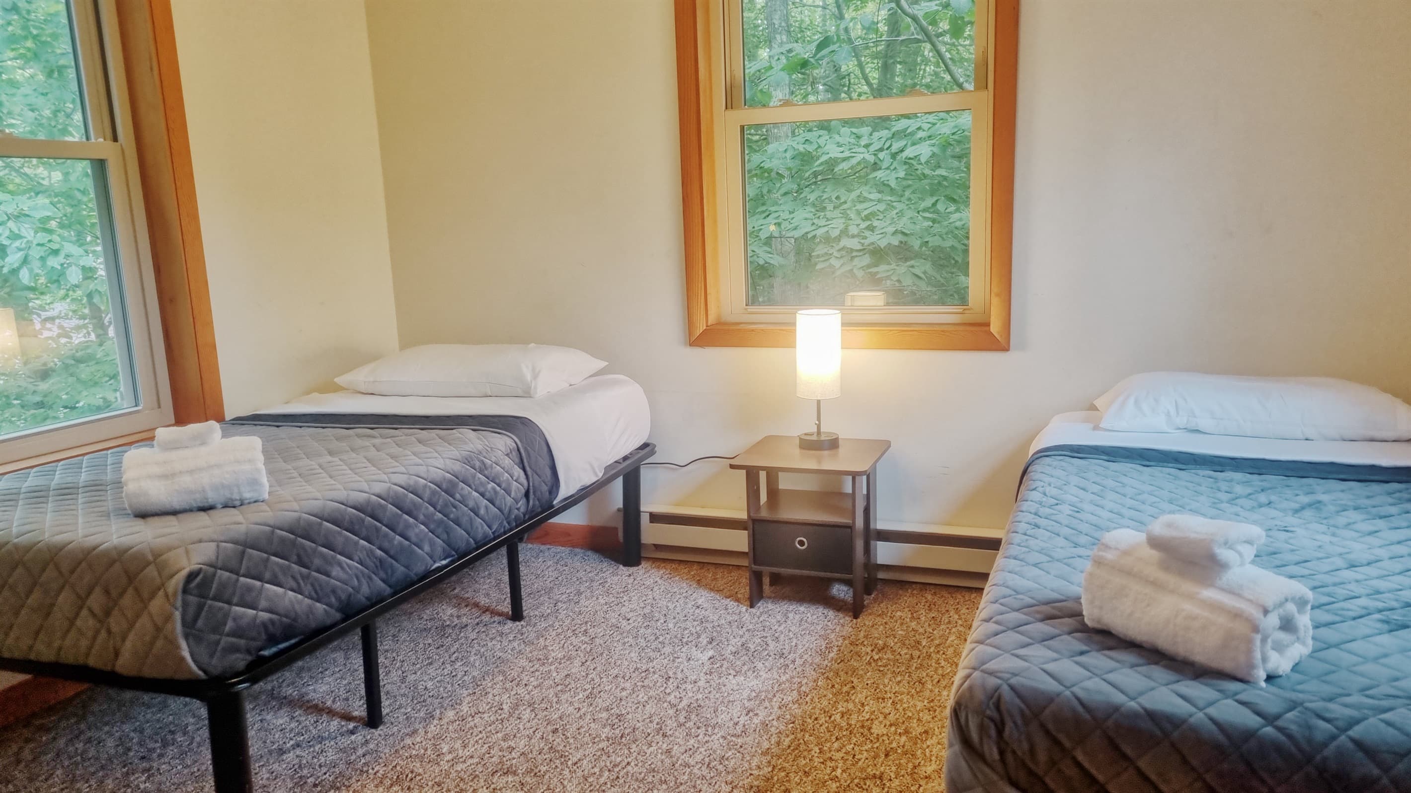 Bedroom 1 with two twin beds