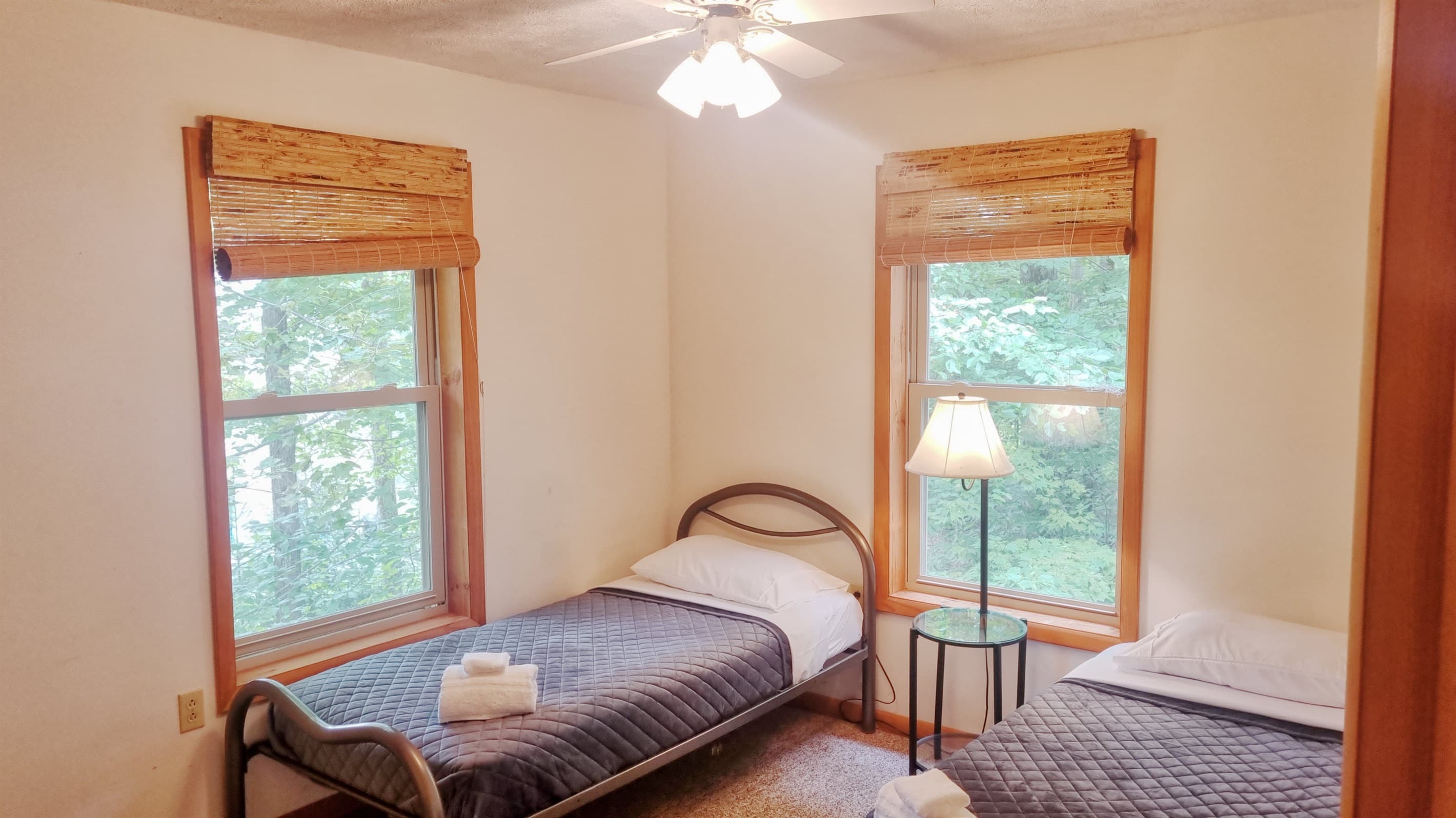 Den with two twin beds