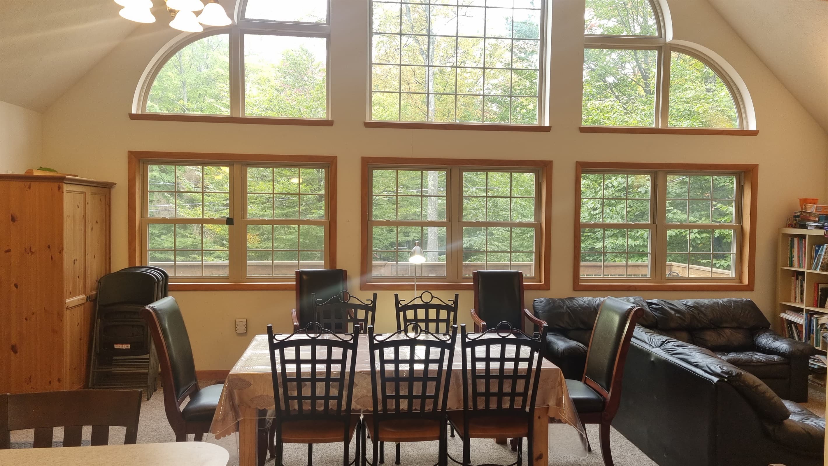 Dining area with plenty of seating for the family