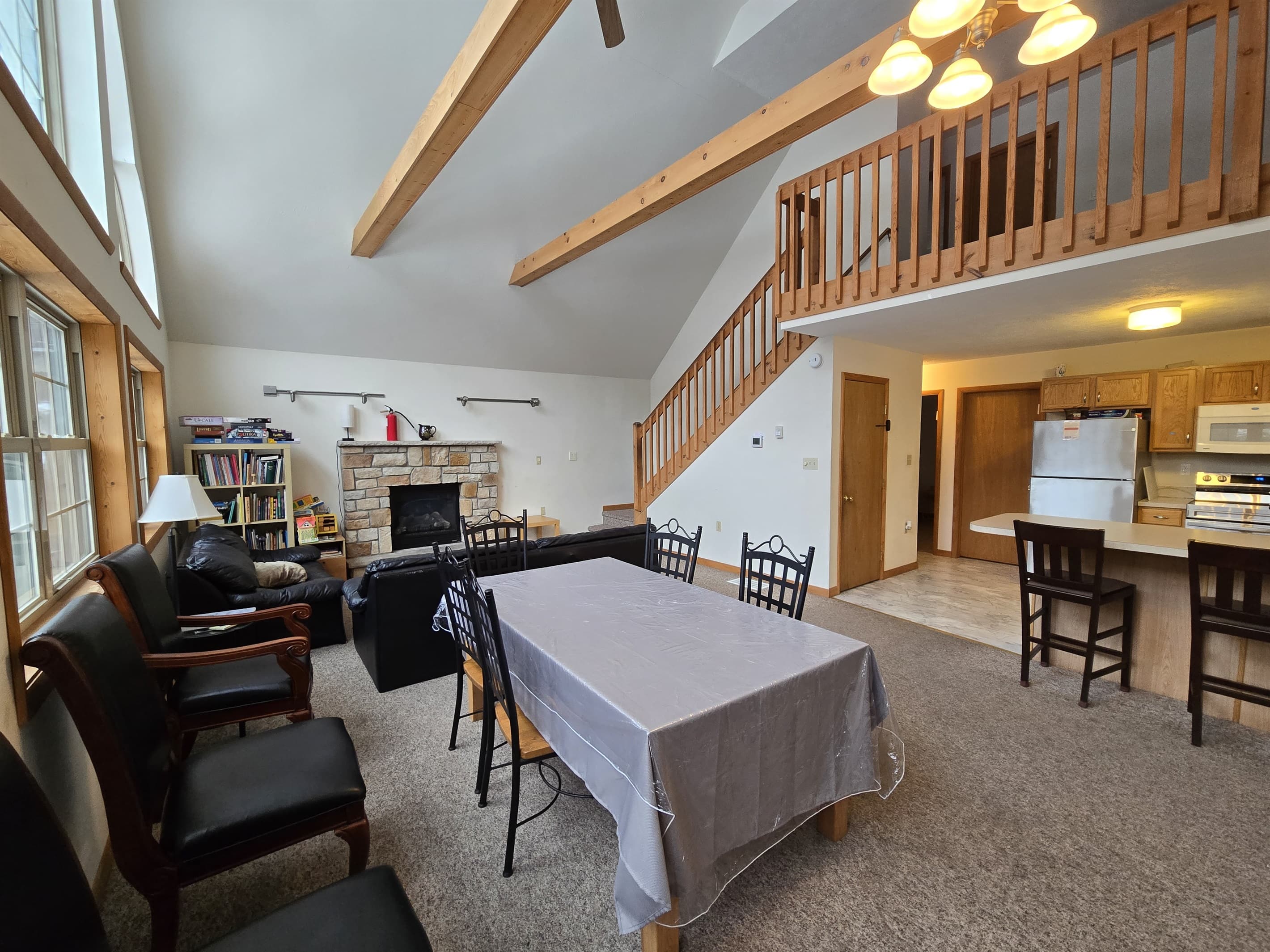 Dining and living room