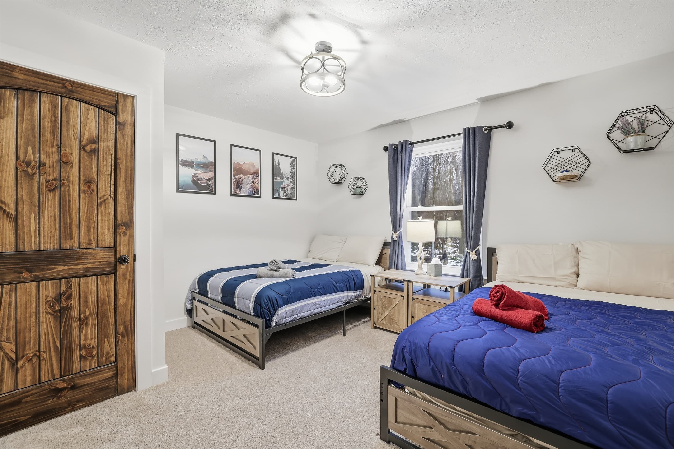Bedroom 3 with two full beds