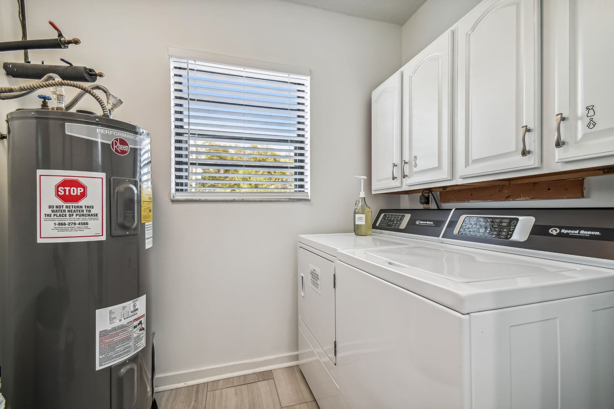 Private laundry — perfect for beach days and longer stays.