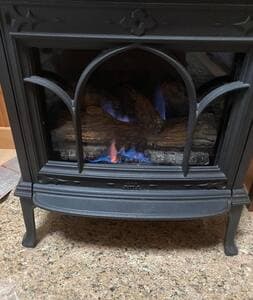 Curl up in front of the gas stove 