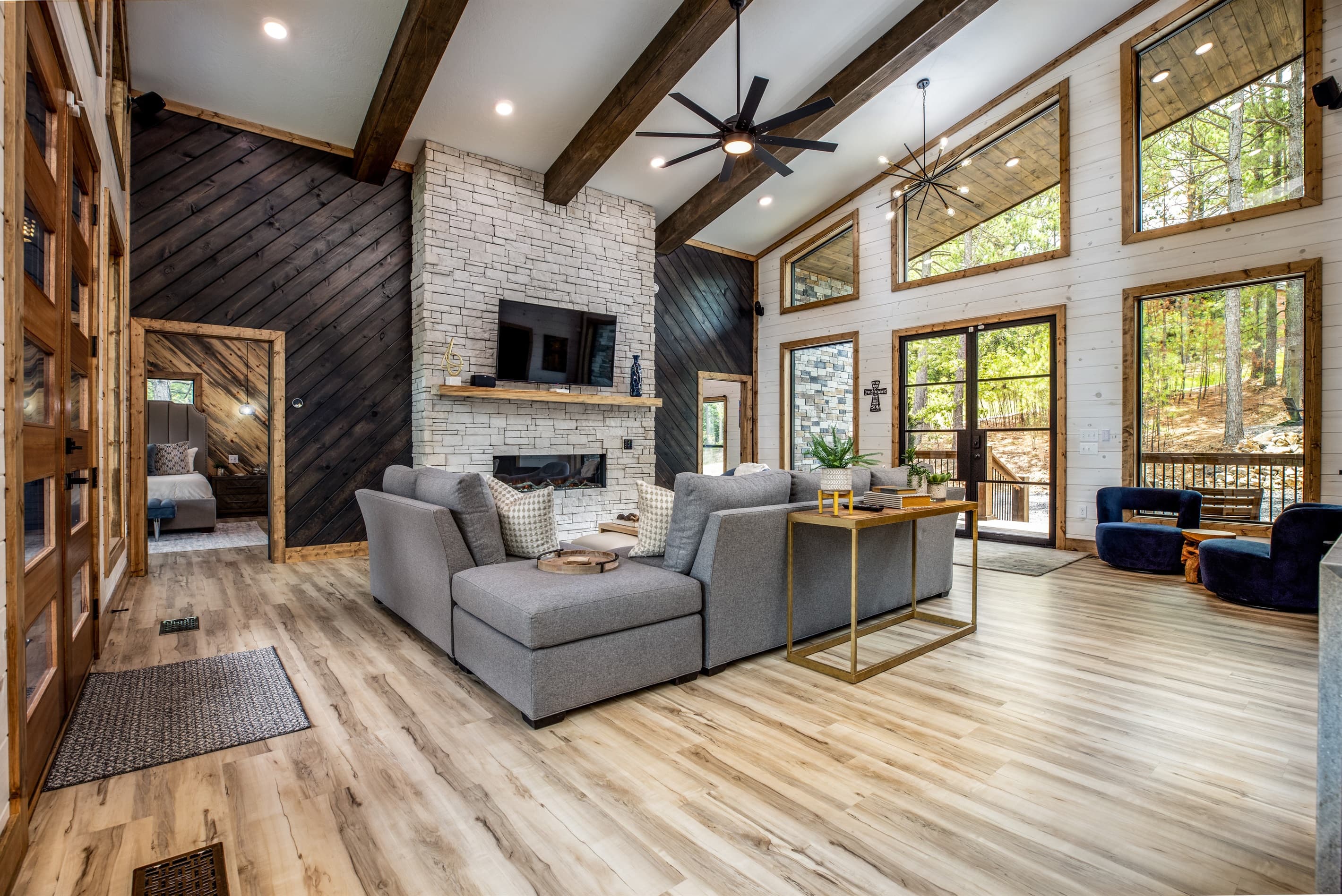 Living Room With 65" TV
