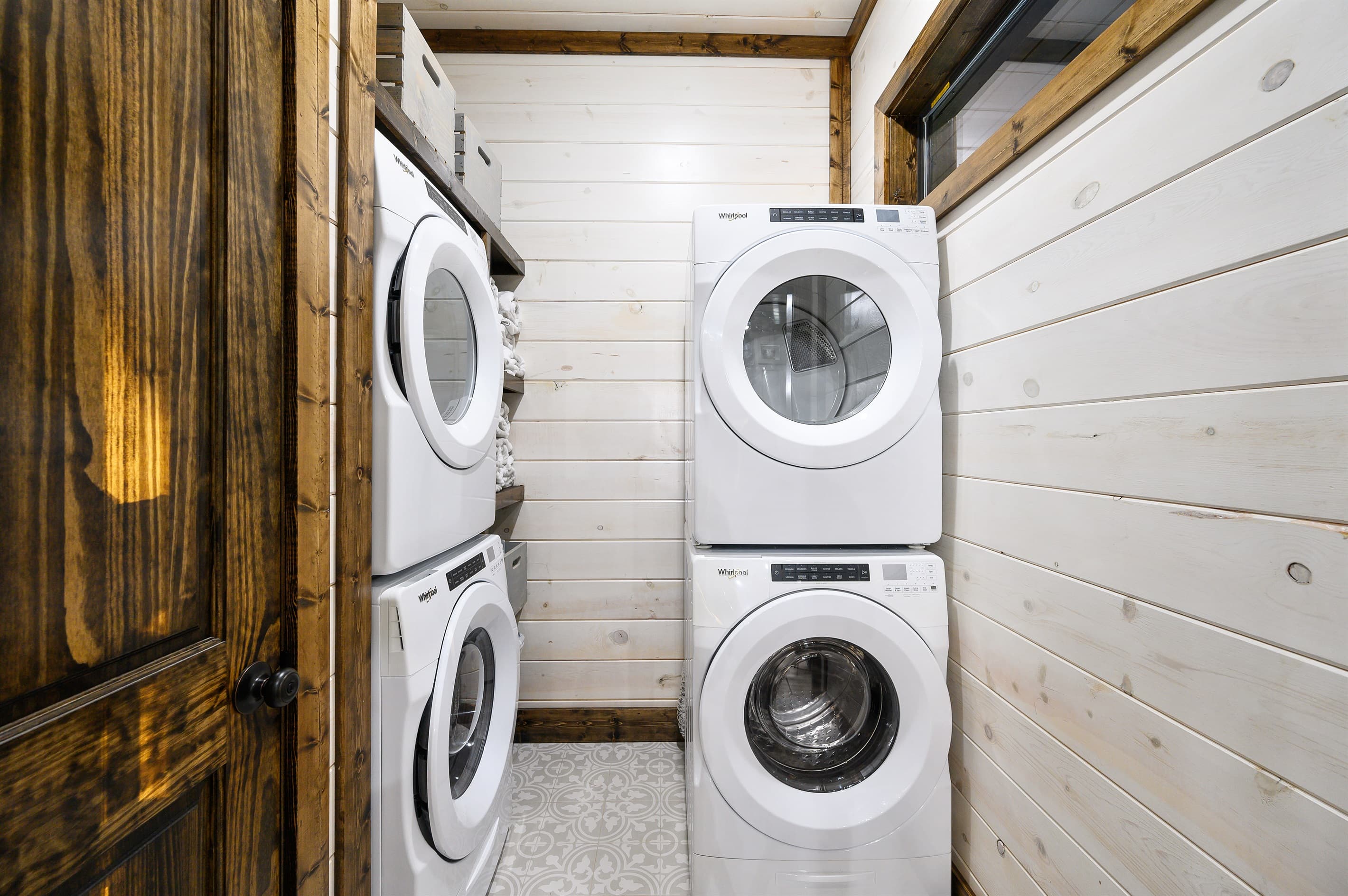 Dual washer and dryer will meet the need of your large group