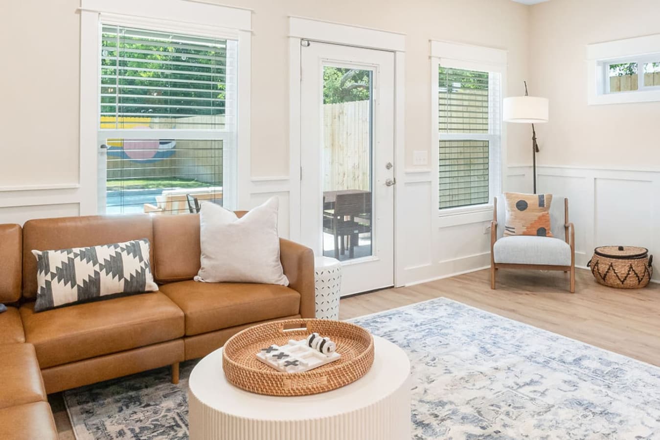 A comfy sofa to relax and enjoy each day of your stay