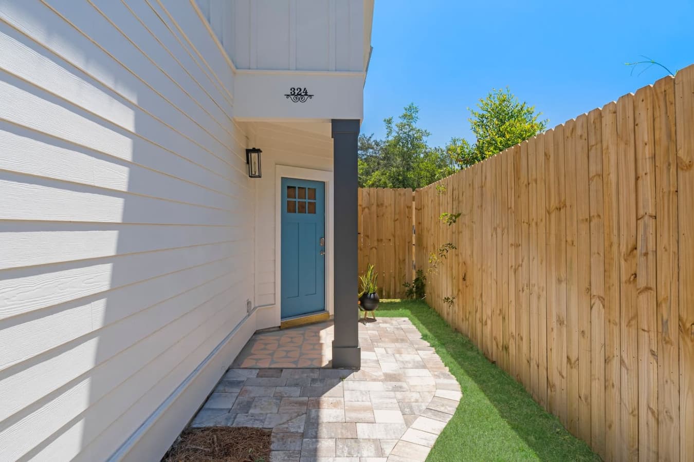 Private entryway to the unit