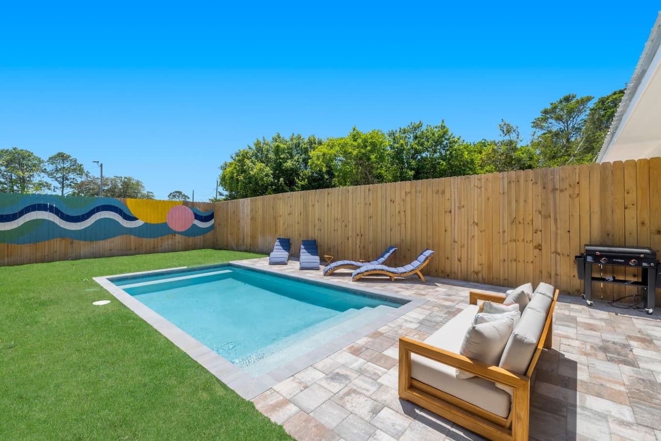 Large patio area to enjoy games and much more!