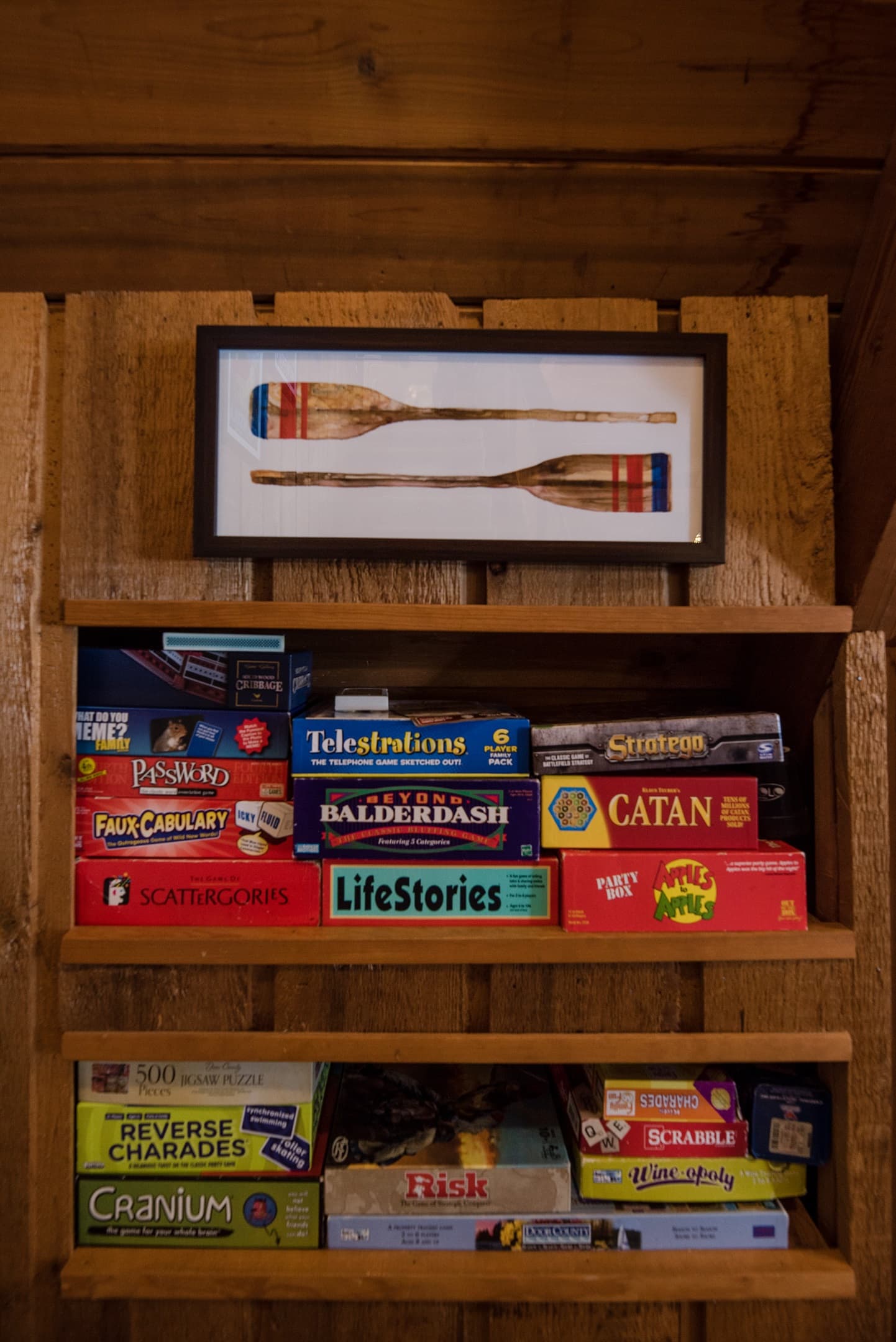 We love hosting families and make sure everything you would want and need is there waiting for you at the cabin including the best mix of games for game night.