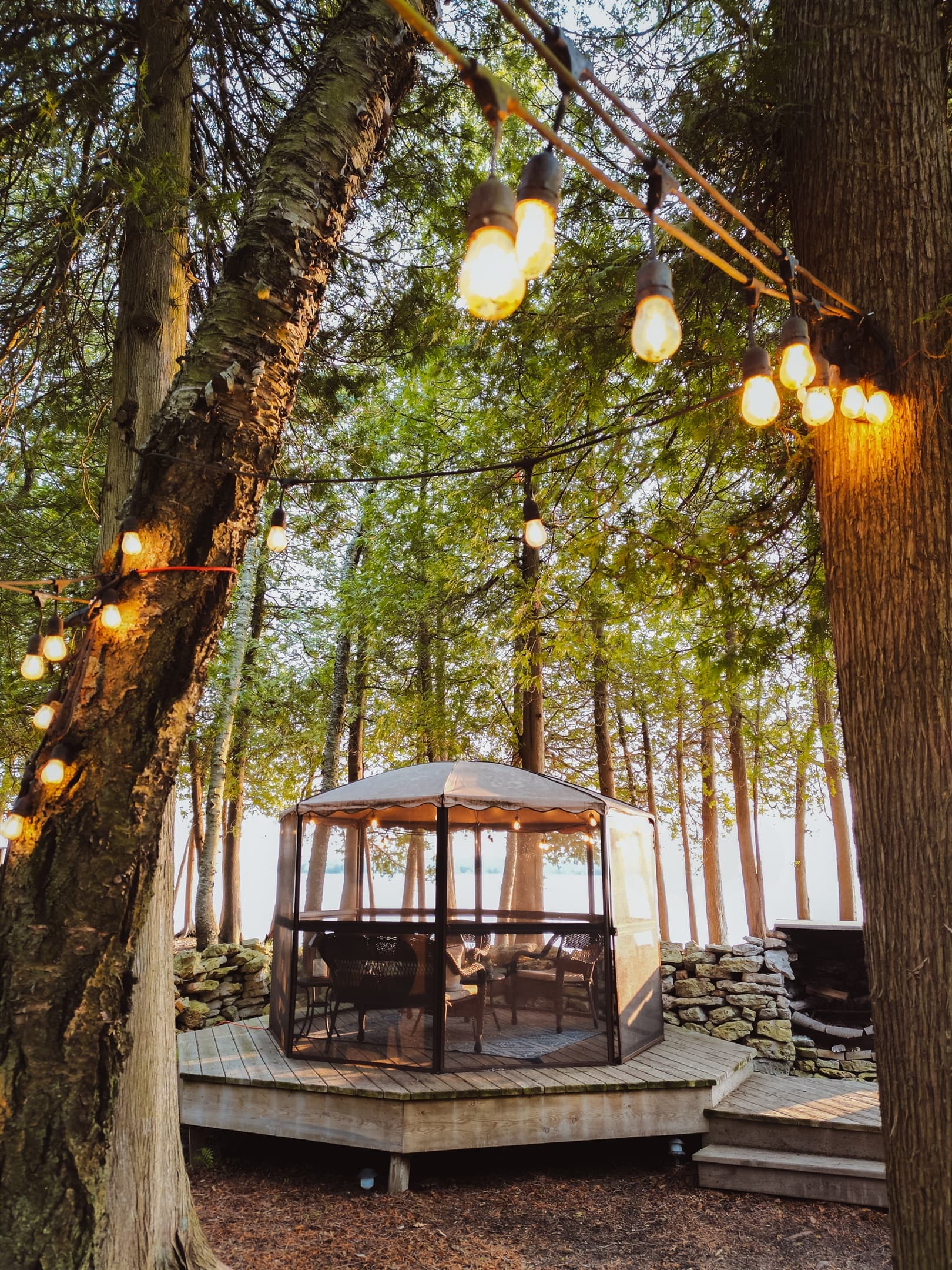 Gazebo for rainy days and protection from bugs