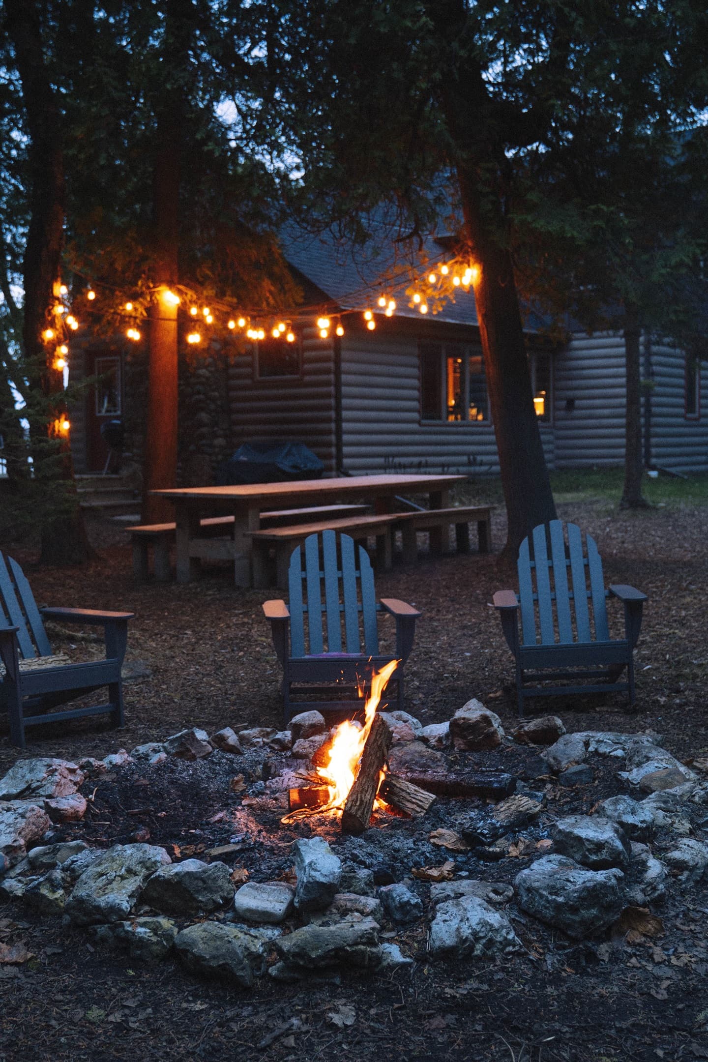 Bon fires and cabins, does it get better?