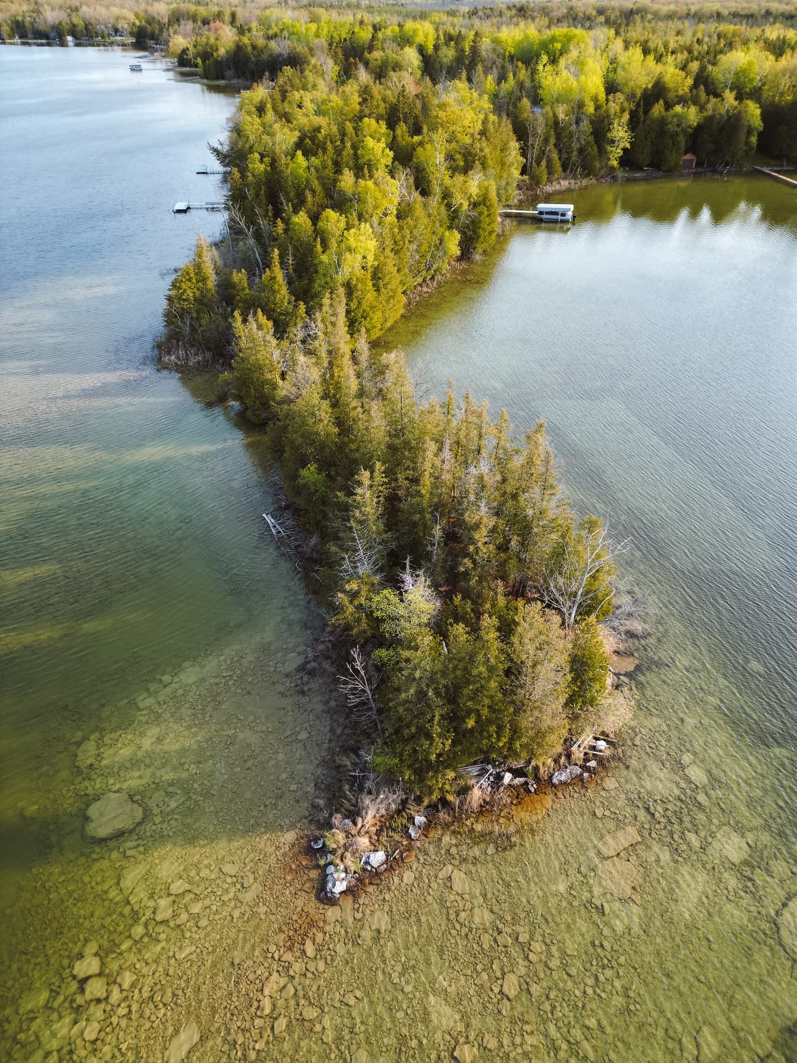 Aerial view of the entire property