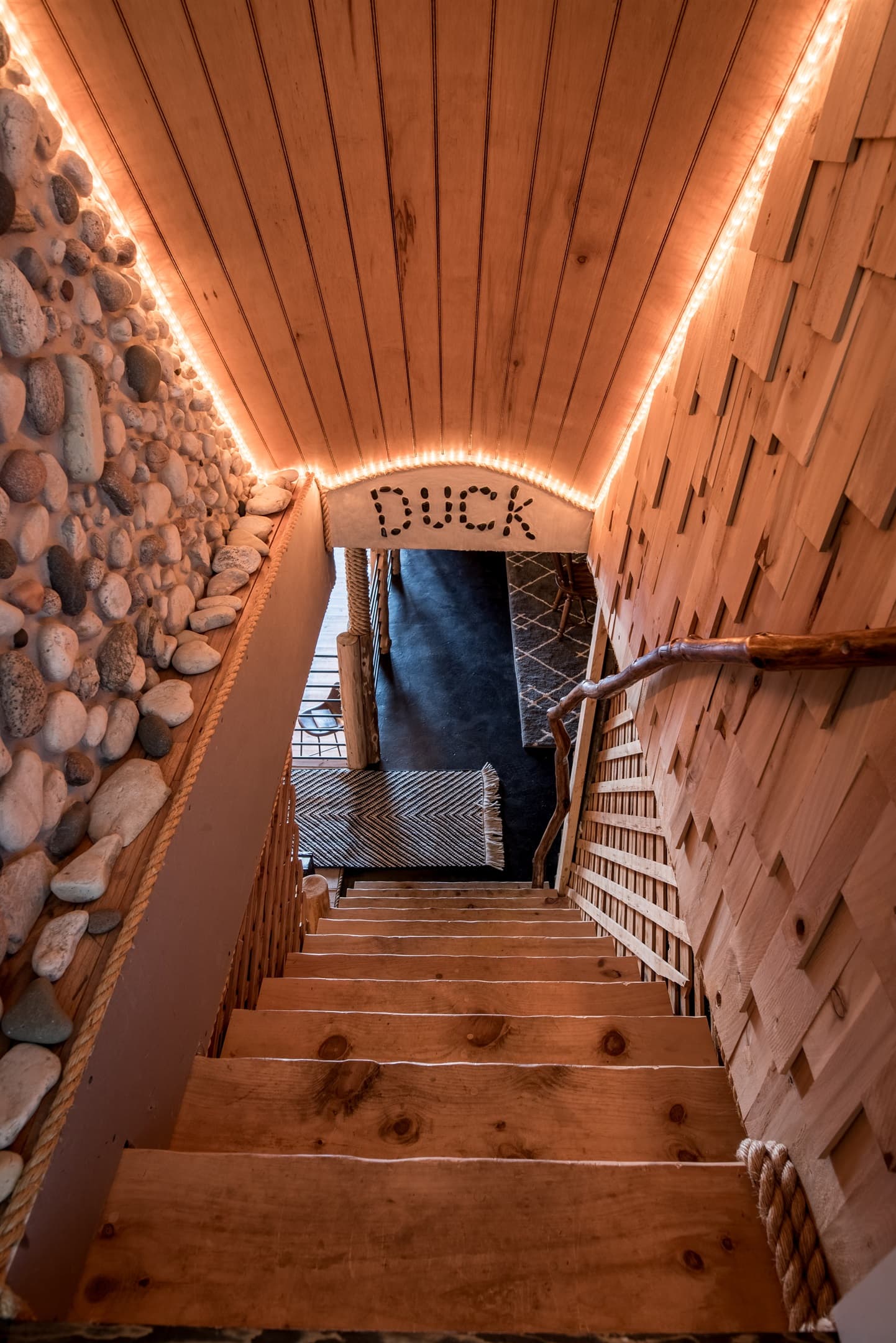 Head down to the original boathouse that the cabin was built on top of!