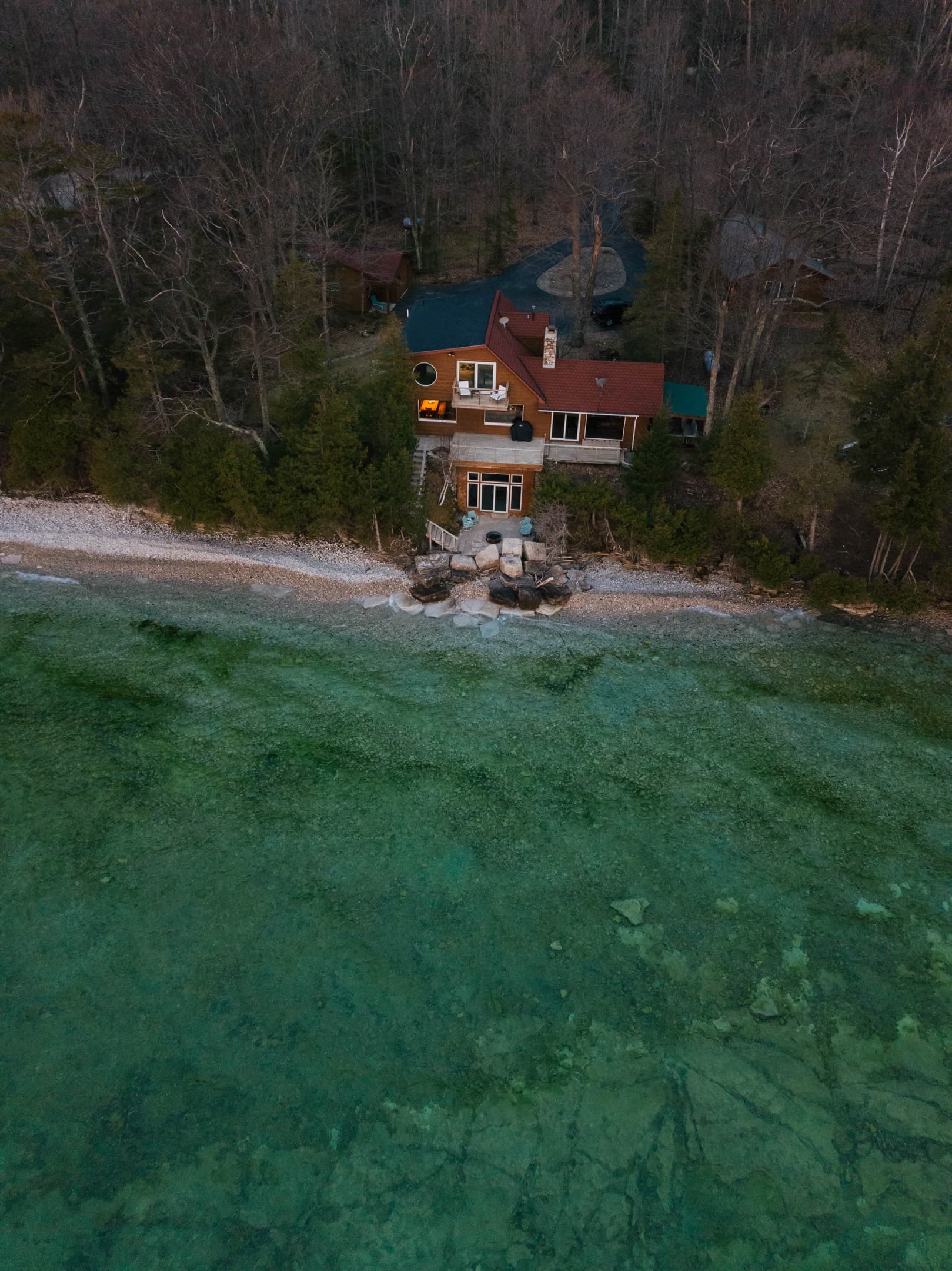 Aerial view of the property!