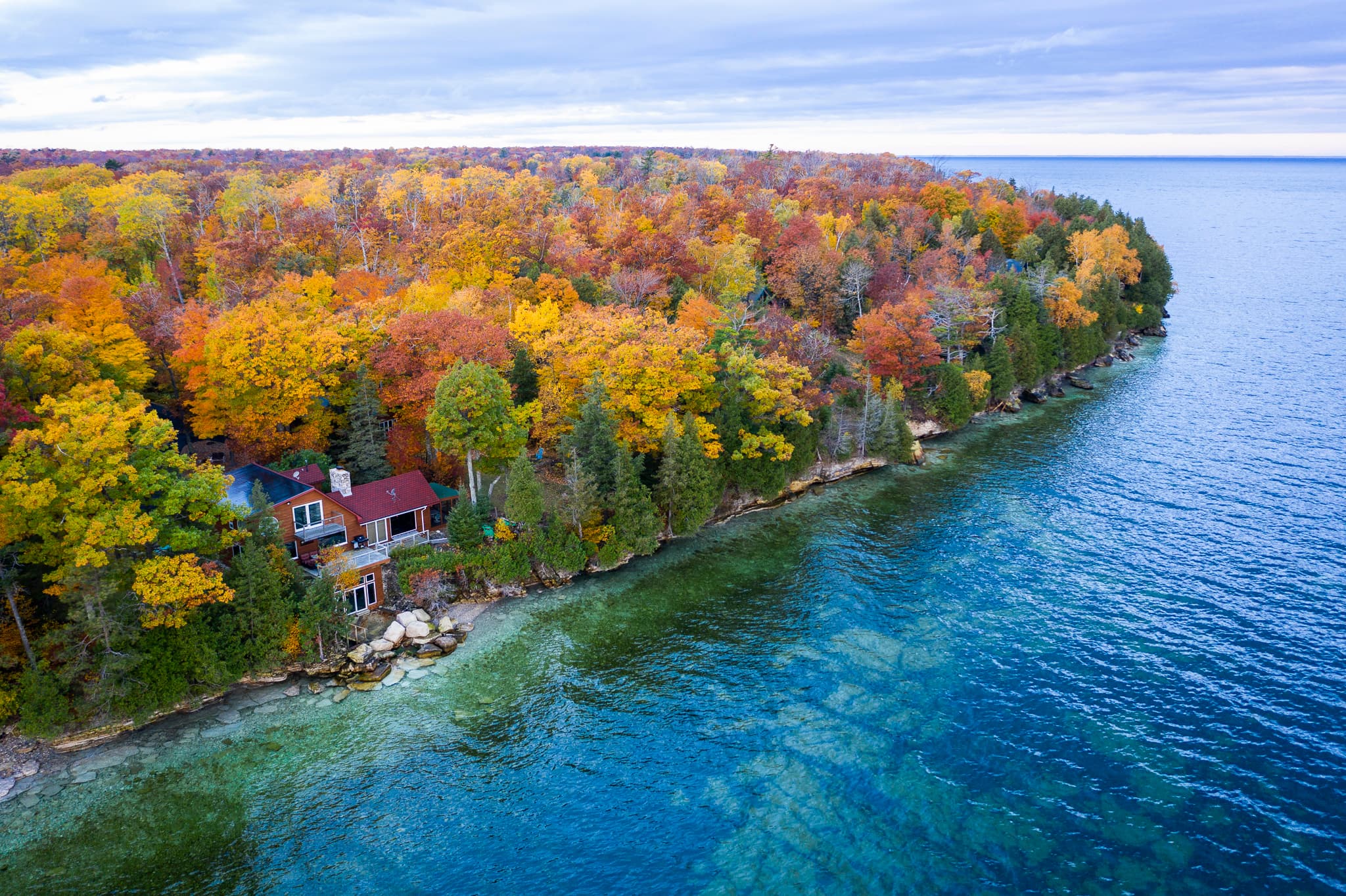Aerial view of the property!